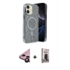 MARSİLYAN™- iPhone 11 Kılıf Eksen Çizgi - Siyah Bilvis Hayalet Cam Ekran Koruyucu + Raze Metal Kamera Lens - SH