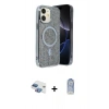 MARSİLYAN™- iPhone 11 Kılıf Eksen Çizgi - Siyah Joko Magic 5D Cam + Pers Alüminyum Kamera Lens - GI