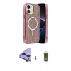 MARSİLYAN™- iPhone 11 Kılıf Eksen Çizgi - Siyah Joko Magic 5D Hayalet Cam + Raze Metal Kamera Lens - MR