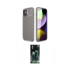 MARSİLYAN™- iPhone 11 Kılıf Eksen Form Prime - Şeffaf 360 Full Body Arka Koruyucu