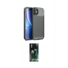 MARSİLYAN™- iPhone 11 Kılıf Eksen Form Prime - Şeffaf 360 Full Body Arka Koruyucu