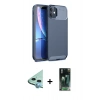 MARSİLYAN™- iPhone 11 Kılıf Eksen Form Prime - Şeffaf 360 Full Body Arka Koruyucu + Raze Metal Kamera Lens - MI