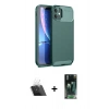 MARSİLYAN™- iPhone 11 Kılıf Eksen Form Prime - Şeffaf 360 Full Body Arka Koruyucu + Şeffaf Kamera Lens Koruma Cam