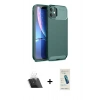 MARSİLYAN™- iPhone 11 Kılıf Eksen Form Prime - Şeffaf Pasifik Cam Ekran Koruyucu + Kamera Lens Koruma Cam - SF