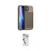 MARSİLYAN™- iPhone 11 Kılıf Eksen Form Prime - Şeffaf Uv Polymer Nano Ekran Koruyucu