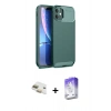 MARSİLYAN™- iPhone 11 Kılıf Eksen Form Prime - Siyah Bilvis 5in1 3D Magic Cam Ekran Koruyucu + Pers Alüminyum Kamera Lens - GD