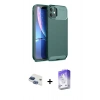 MARSİLYAN™- iPhone 11 Kılıf Eksen Form Prime - Siyah Bilvis 5in1 3D Magic Cam Ekran Koruyucu + Pers Alüminyum Kamera Lens - LT