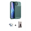 MARSİLYAN™- iPhone 11 Kılıf Eksen Form Prime - Siyah Bilvis Hayalet Cam Ekran Koruyucu + Pers Alüminyum Kamera Lens - GI
