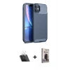 MARSİLYAN™- iPhone 11 Kılıf Eksen Form Prime - Siyah Bilvis Hayalet Cam Ekran Koruyucu + Kamera Lens Koruma Cam - SF