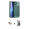 MARSİLYAN™- iPhone 11 Kılıf Eksen Form Prime - Siyah Bilvis Hayalet Cam Ekran Koruyucu + Pers Alüminyum Kamera Lens - KI