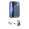 MARSİLYAN™- iPhone 11 Kılıf Eksen Form Prime - Siyah Bilvis Hayalet Cam Ekran Koruyucu + Pers Alüminyum Kamera Lens - YL