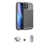 MARSİLYAN™- iPhone 11 Kılıf Eksen Form Prime - Siyah Joko Magic 5D Cam + Pers Alüminyum Kamera Lens - GI