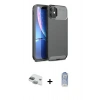 MARSİLYAN™- iPhone 11 Kılıf Eksen Form Prime - Siyah Joko Magic 5D Cam + Pers Alüminyum Kamera Lens - YL