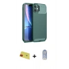 MARSİLYAN™- iPhone 11 Kılıf Eksen Form Prime - Siyah Joko Magic 5D Cam + Rainbow Kamera Lens Koruma Cam - KI