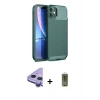 MARSİLYAN™- iPhone 11 Kılıf Eksen Form Prime - Siyah Joko Magic 5D Hayalet Cam + Raze Metal Kamera Lens - MR