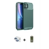 MARSİLYAN™- iPhone 11 Kılıf Eksen Form Prime - Siyah Joko Magic 5D Hayalet Cam + Pers Alüminyum Kamera Lens - GI
