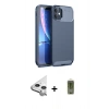 MARSİLYAN™- iPhone 11 Kılıf Eksen Form Prime - Siyah Joko Magic 5D Hayalet Cam + Raze Metal Kamera Lens - GS