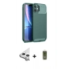 MARSİLYAN™- iPhone 11 Kılıf Eksen Form Prime - Siyah Joko Magic 5D Hayalet Cam + Raze Metal Kamera Lens - GS