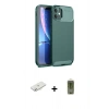 MARSİLYAN™- iPhone 11 Kılıf Eksen Form Prime - Siyah Joko Magic 5D Hayalet Cam + Renkli Kamera Lens Koruma Cam - SI