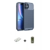 MARSİLYAN™- iPhone 11 Kılıf Eksen Form Prime - Siyah Joko Magic 5D Hayalet Cam + Renkli Kamera Lens Koruma Cam - SI