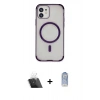 MARSİLYAN™- iPhone 11 Kılıf Eksen Klasik Koleksiyonu - Siyah Joko Magic 5D Cam + Kamera Lens Koruma Cam - SF