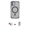MARSİLYAN™- iPhone 11 Kılıf Eksen Klasik Koleksiyonu - Siyah Joko Magic 5D Cam + Pers Alüminyum Kamera Lens - KI