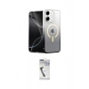 MARSİLYAN™- iPhone 11 Kılıf Eksen Minimal Özel Seri - Şeffaf Uv Polymer Nano Ekran Koruyucu
