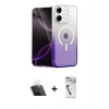 MARSİLYAN™- iPhone 11 Kılıf Eksen Minimal Özel Seri - Şeffaf Uv Polymer Nano Ekran Koruyucu + Kamera Lens Koruma Cam - SF