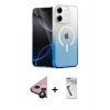 MARSİLYAN™- iPhone 11 Kılıf Eksen Minimal Özel Seri - Şeffaf Uv Polymer Nano Ekran Koruyucu + Raze Metal Kamera Lens - SH