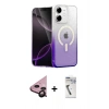 MARSİLYAN™- iPhone 11 Kılıf Eksen Minimal Özel Seri - Şeffaf Uv Polymer Nano Ekran Koruyucu + Raze Metal Kamera Lens - SH