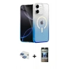 MARSİLYAN™- iPhone 11 Kılıf Eksen Minimal Özel Seri - Siyah 34D Hayalet Izgaralı Cam + Pers Alüminyum Kamera Lens - GI