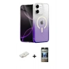 MARSİLYAN™- iPhone 11 Kılıf Eksen Minimal Özel Seri - Siyah 34D Hayalet Izgaralı Cam + Yeşil Renkli Kamera Lens Koruma Cam