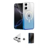 MARSİLYAN™- iPhone 11 Kılıf Eksen Minimal Özel Seri - Siyah 3D Antistatik Hayalet Cam Ekran Koruyucu + Raze Metal Kamera Lens - GS