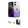 MARSİLYAN™- iPhone 11 Kılıf Eksen Minimal Özel Seri - Siyah 3D Antistatik Mat Seramik Nano Ekran Koruyucu + Pers Alüminyum Kamera Lens - GD