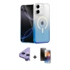 MARSİLYAN™- iPhone 11 Kılıf Eksen Minimal Özel Seri - Siyah 3D Antistatik Mat Seramik Nano Ekran Koruyucu + Raze Metal Kamera Lens - MR