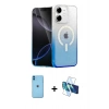 MARSİLYAN™- iPhone 11 Kılıf Eksen Minimal Özel Seri - Siyah 3D Antistatik Seramik Nano Ekran Koruyucu + Neon Fosforlu Kamera Lens - MI