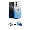 MARSİLYAN™- iPhone 11 Kılıf Eksen Minimal Özel Seri - Siyah 3D Antistatik Seramik Nano Ekran Koruyucu + Raze Metal Kamera Lens - GS