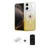 MARSİLYAN™- iPhone 11 Kılıf Eksen Minimal Özel Seri - Siyah 6D Antistatik Mat Seramik Hayalet Nano Ekran Koruyucu + Renkli Kamera Lens Koruma Cam - PE