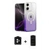 MARSİLYAN™- iPhone 11 Kılıf Eksen Minimal Özel Seri - Siyah 6D Antistatik Mat Seramik Hayalet Nano Ekran Koruyucu + PVD Metal Kamera Lens - TU