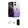 MARSİLYAN™- iPhone 11 Kılıf Eksen Minimal Özel Seri - Siyah 6D Antistatik Mat Seramik Hayalet Nano Ekran Koruyucu + Renkli Kamera Lens Koruma Cam - SI
