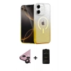 MARSİLYAN™- iPhone 11 Kılıf Eksen Minimal Özel Seri - Siyah 6D Antistatik Mat Seramik Hayalet Nano Ekran Koruyucu + Raze Metal Kamera Lens - SH