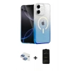 MARSİLYAN™- iPhone 11 Kılıf Eksen Minimal Özel Seri - Siyah 6D Antistatik Mat Seramik Hayalet Nano Ekran Koruyucu + Pers Alüminyum Kamera Lens - GI