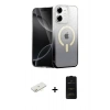 MARSİLYAN™- iPhone 11 Kılıf Eksen Minimal Özel Seri - Siyah 6D Antistatik Mat Seramik Hayalet Nano Ekran Koruyucu + Renkli Kamera Lens Koruma Cam - SI