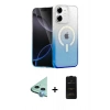 MARSİLYAN™- iPhone 11 Kılıf Eksen Minimal Özel Seri - Siyah 6D Antistatik Mat Seramik Hayalet Nano Ekran Koruyucu + Raze Metal Kamera Lens - MI