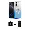 MARSİLYAN™- iPhone 11 Kılıf Eksen Minimal Özel Seri - Siyah 6D Antistatik Mat Seramik Hayalet Nano Ekran Koruyucu + PVD Metal Kamera Lens - TU