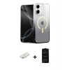 MARSİLYAN™- iPhone 11 Kılıf Eksen Minimal Özel Seri - Siyah 6D Antistatik Mat Seramik Hayalet Nano Ekran Koruyucu + Renkli Kamera Lens Koruma Cam - SI