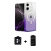 MARSİLYAN™- iPhone 11 Kılıf Eksen Minimal Özel Seri - Siyah 6D Antistatik Mat Seramik Hayalet Nano Ekran Koruyucu + Siyah PVD Metal Kamera Lens