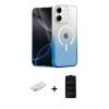 MARSİLYAN™- iPhone 11 Kılıf Eksen Minimal Özel Seri - Siyah 6D Antistatik Mat Seramik Hayalet Nano Ekran Koruyucu + Renkli Kamera Lens Koruma Cam - SI