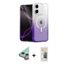 MARSİLYAN™- iPhone 11 Kılıf Eksen Minimal Özel Seri - Siyah 6D Mat Seramik Hayalet Nano Ekran Koruyucu + Raze Metal Kamera Lens - KI