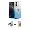 MARSİLYAN™- iPhone 11 Kılıf Eksen Minimal Özel Seri - Siyah 6D Mat Seramik Hayalet Nano Ekran Koruyucu + Raze Metal Kamera Lens - KI
